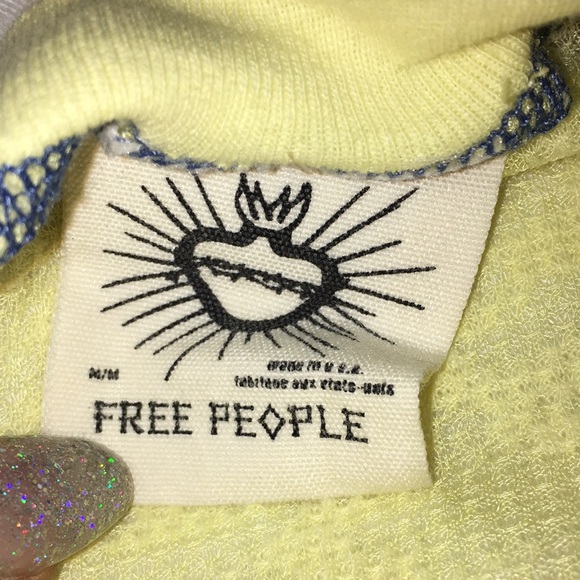 Free people blouse thin thermal feel shirt - Picture 5 of 5